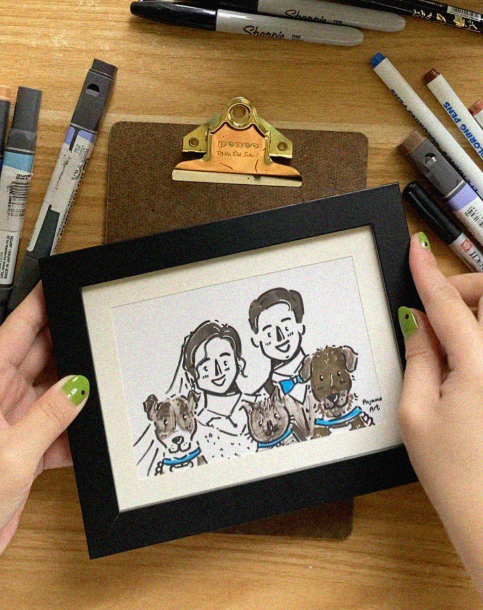 [HAND DRAWN] Pajama Portrait by Pajama Art